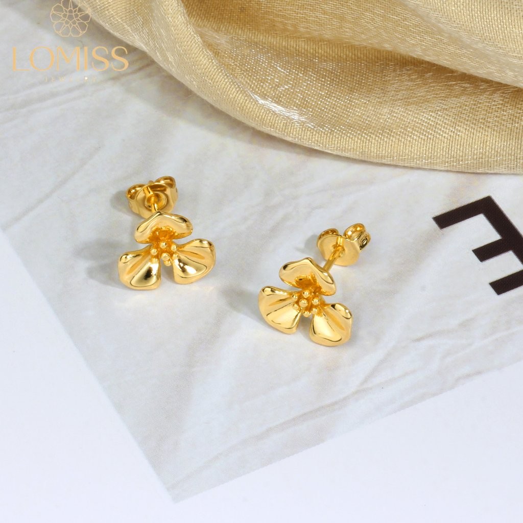 Brinco Femininos Delicado Elegante Antialérgico Chique De Noiva Flor Detalhado Folheado Ouro 18k a Platina Brinco Femininos Delicado Elegante Antialérgico Chique De Noiva Flor Detalhado Folheado Ouro 18k a Platina