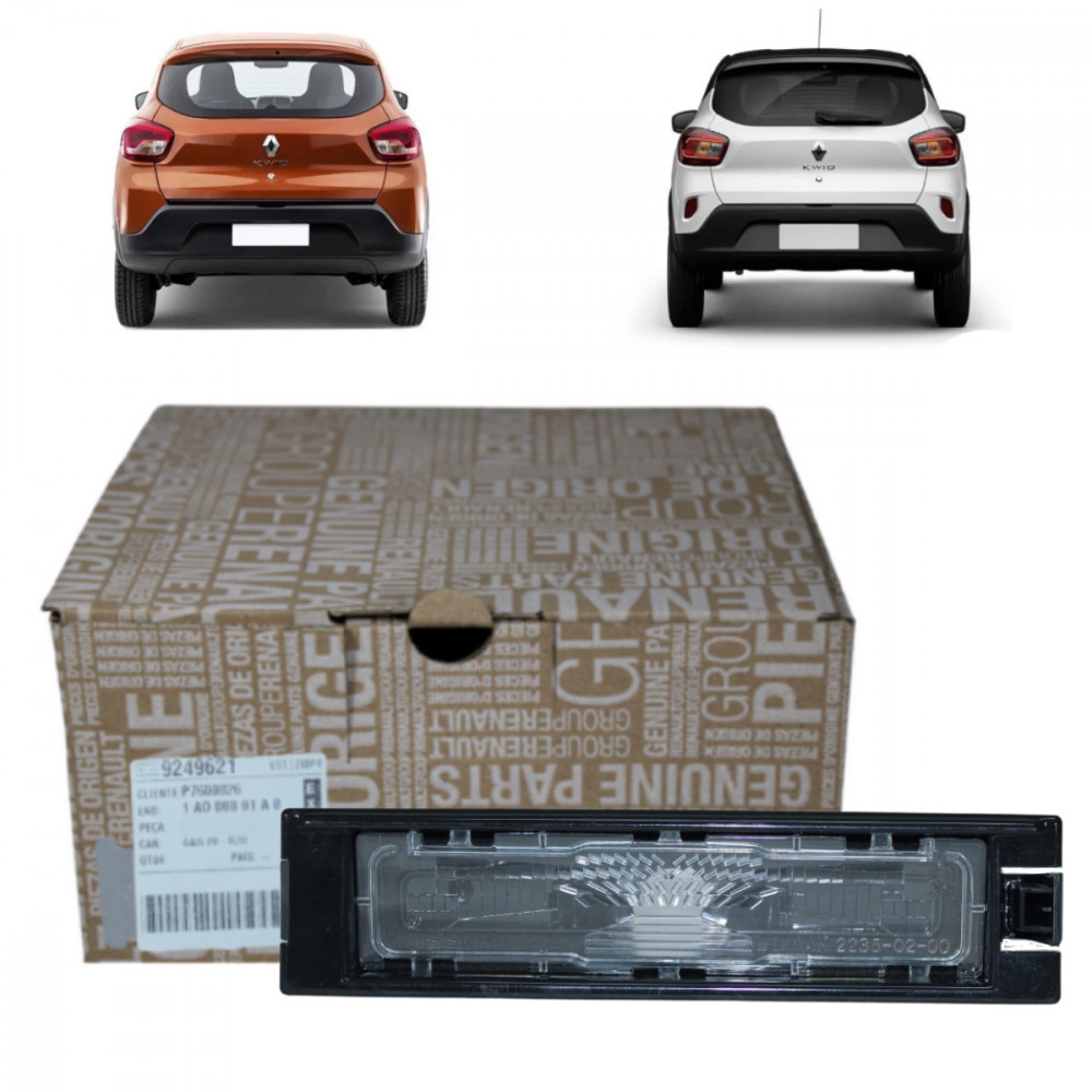 Lanterna luz de placa traseira Renault Kwid Lanterna luz de placa traseira Renault Kwid