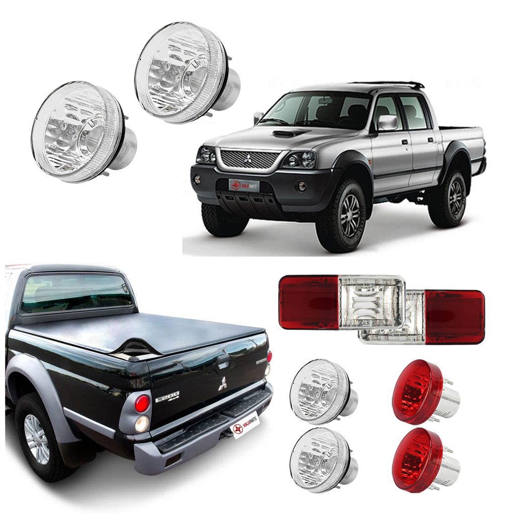 Kit Lanterna L200 Sport Outdoor Savana Tr4 Completo 8 Peças Kit Lanterna L200 Sport Outdoor Savana Tr4 Completo 8 Peças