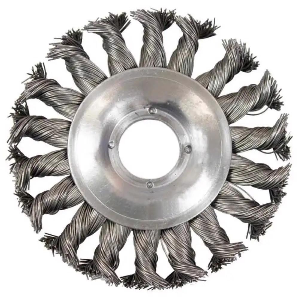 Escova de Aço Carbono Circular Torcida 4 POL 100 MM Rosca M14 MTX Escova de Aço Carbono Circular Torcida 4 POL 100 MM Rosca M14 MTX
