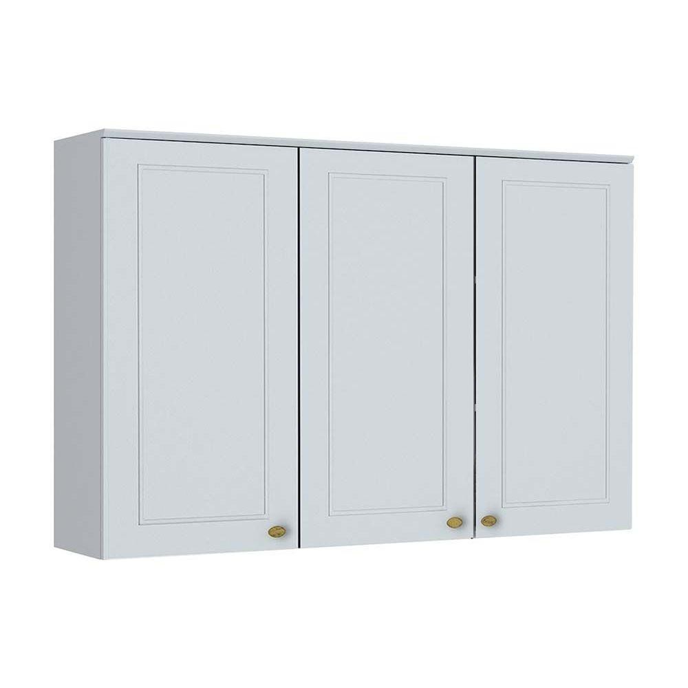 Armário Aéreo p/ Cozinha Americana 3 Portas 120cm Branco – Henn Armário Aéreo p/ Cozinha Americana 3 Portas 120cm Branco – Henn