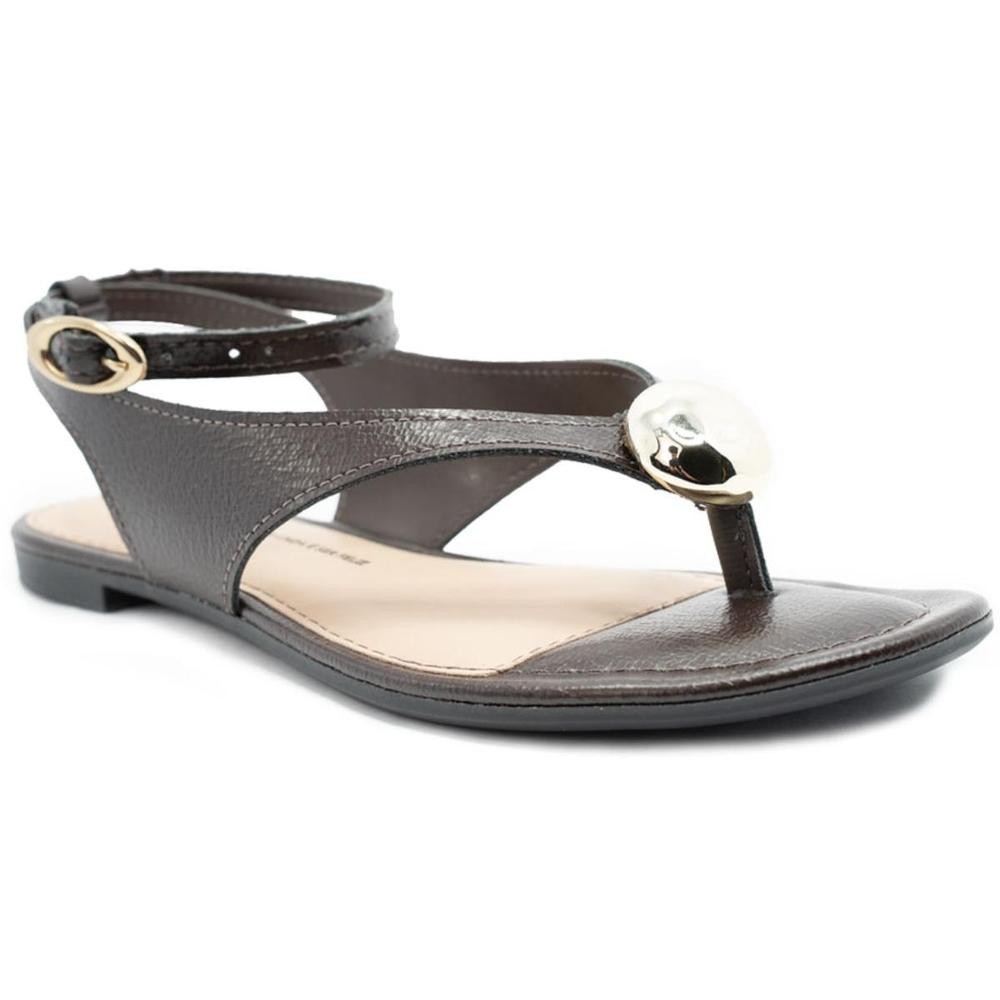 Rasteira Dakota Detalhe Feminina – Marrom Escuro Rasteira Dakota Detalhe Feminina – Marrom Escuro