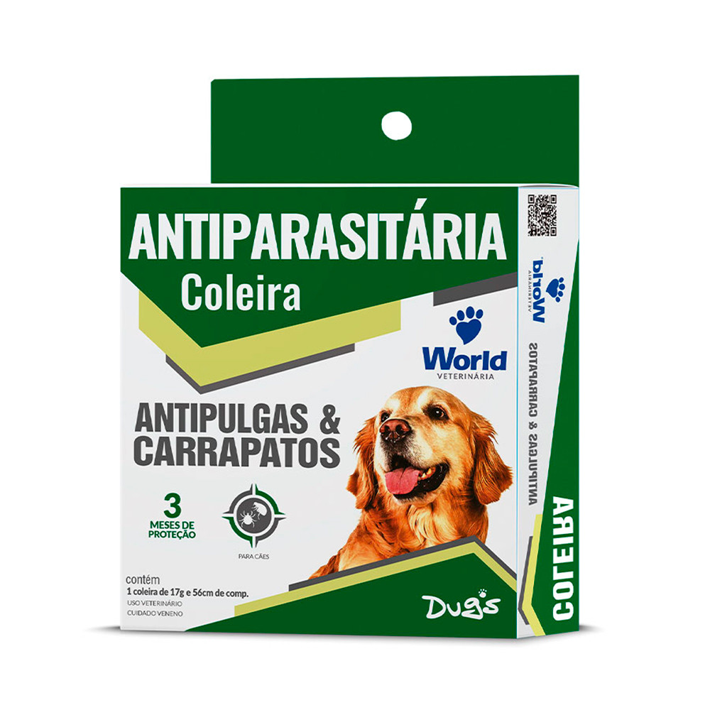Coleira Antipulgas e Carrapatos Para Cães Dug’s World 56cm Coleira Antipulgas e Carrapatos Para Cães Dug’s World 56cm