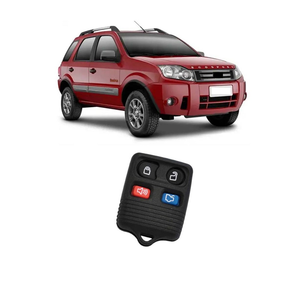 Capa Controle Alarme Ecosport 2002 2014 Fiesta 2002 2014 Ka 2004 2007 Fiesta 4 Botoes