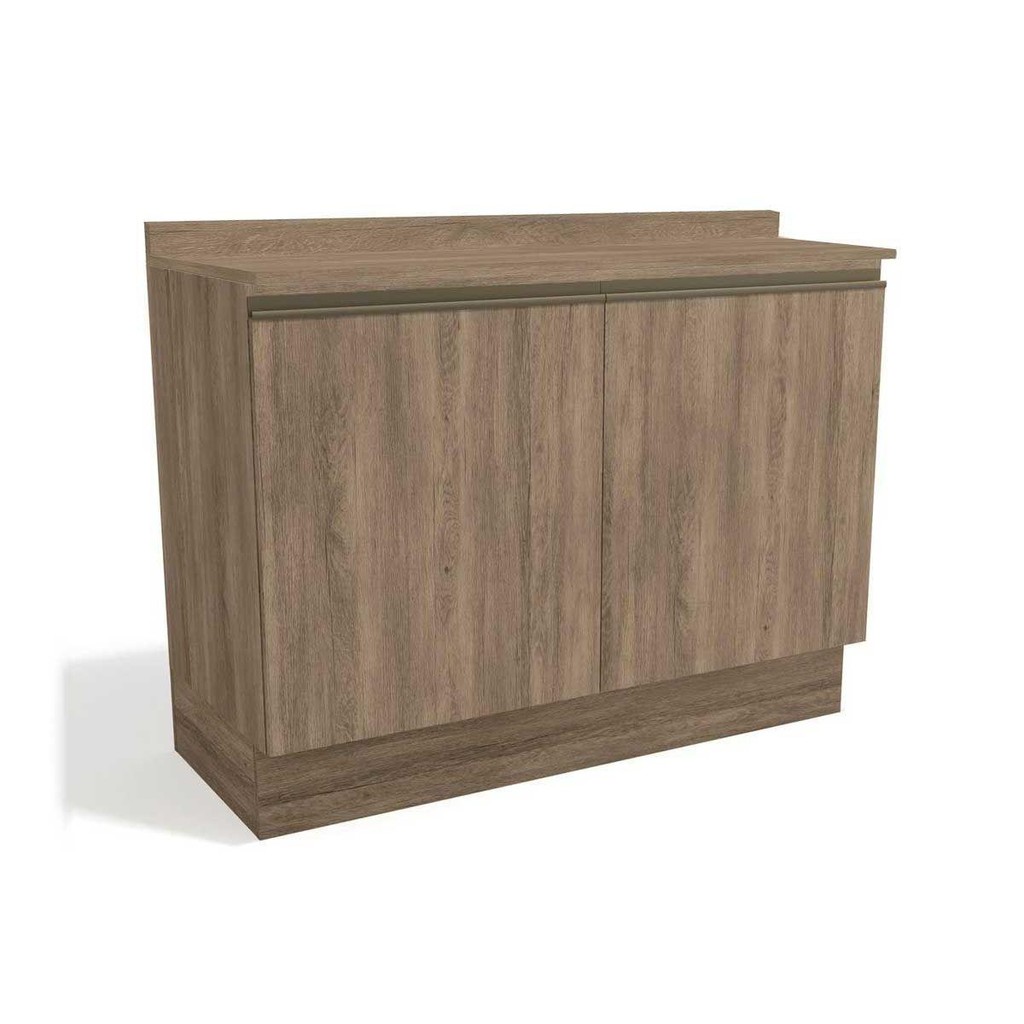 Balcão de Cozinha Maxxi G745 2 Portas c/Tampo 120cm Nogal/Nogal – Kappesberg Balcão de Cozinha Maxxi G745 2 Portas c/Tampo 120cm Nogal/Nogal – Kappesberg