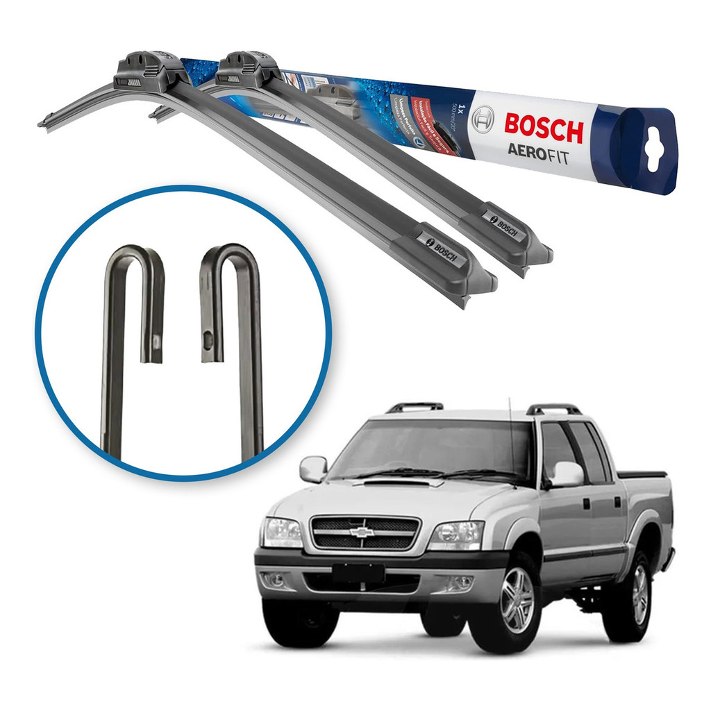 Palheta Limpador Parabrisa Bosch Chevrolet S10 1995 a 2006 Palheta Limpador Parabrisa Bosch Chevrolet S10 1995 a 2006