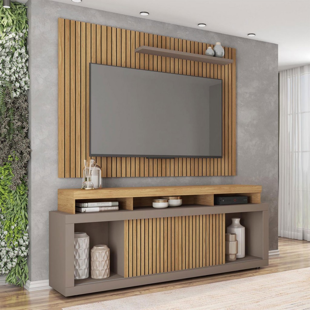 Rack com Painel para TV até 70 Polegadas Aegon Rack com Painel para TV até 70 Polegadas Aegon
