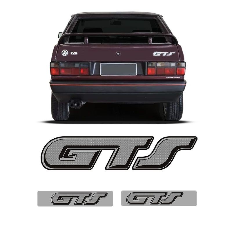 Kit Gol Quadrado Gts 1991/1994 Emblemas Traseiro E Colunas Kit Gol Quadrado Gts 1991/1994 Emblemas Traseiro E Colunas