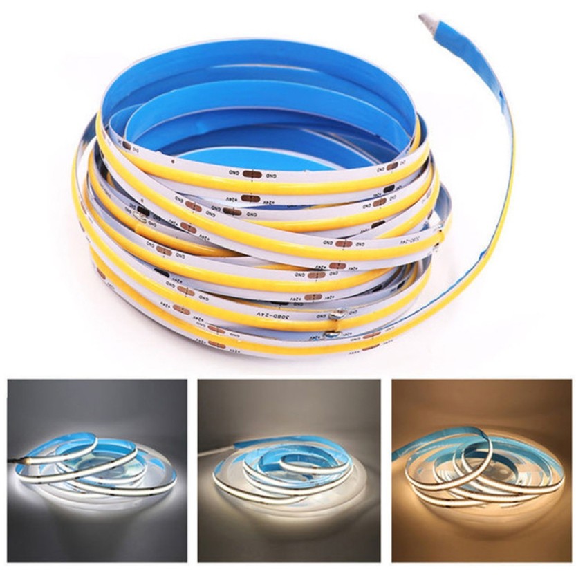 Fita Led Cob 288led/m 110v ou 220v Direta Energia Para Perfil 5/10/50m 3000k ou 4000k 6000k