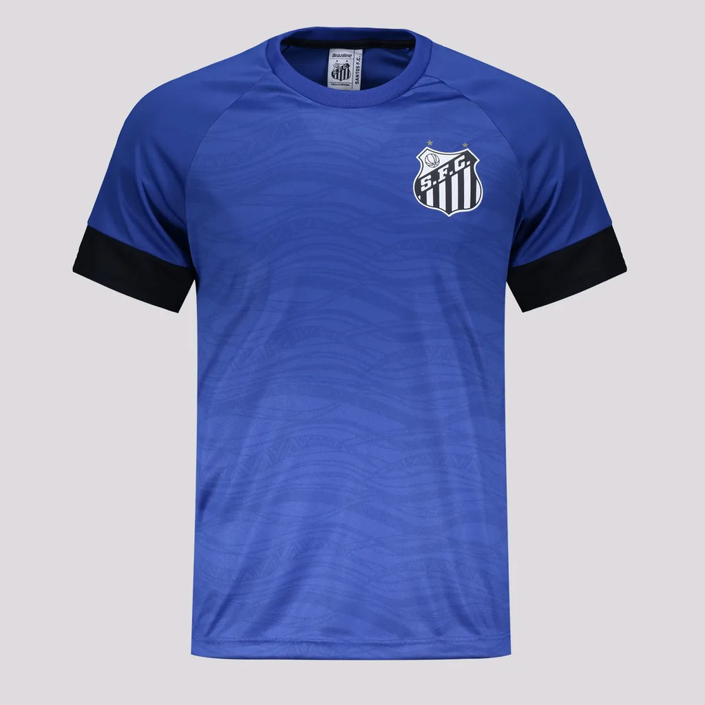 Camisa Santos Armadilha Infantil Azul Camisa Santos Armadilha Infantil Azul