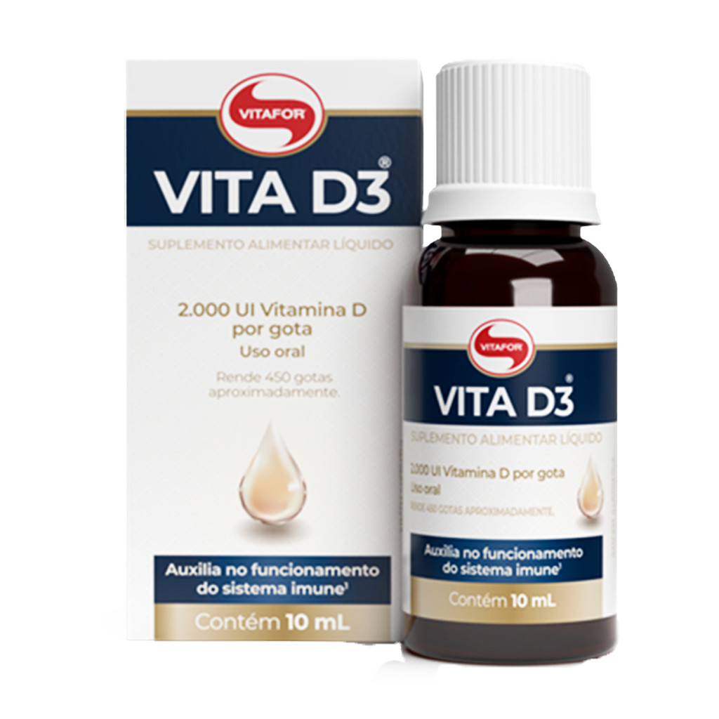 Vitamina D3 em Gota 10 ml – Vitafor Vitamina D3 em Gota 10 ml – Vitafor
