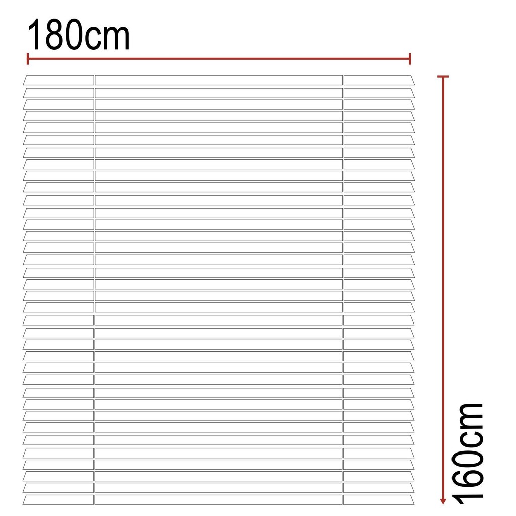 Persiana de PVC Horizontal 180x160cm – Branco Persiana de PVC Horizontal 180x160cm – Branco