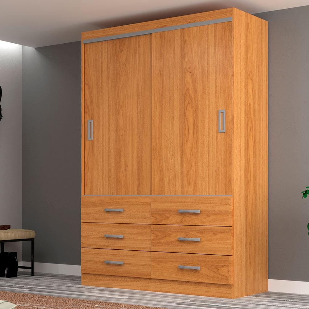 Guarda-Roupa Solteiro Veneza 2 PT 6 GV Cinamomo Guarda-Roupa Solteiro Veneza 2 PT 6 GV Cinamomo