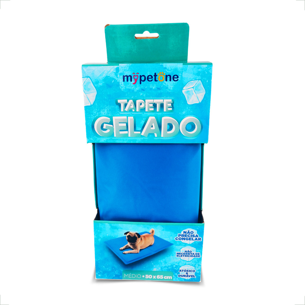 Tapete Gelado Médio 65×50 Mypetone para Cães – Azul Tapete Gelado Médio 65×50 Mypetone para Cães – Azul