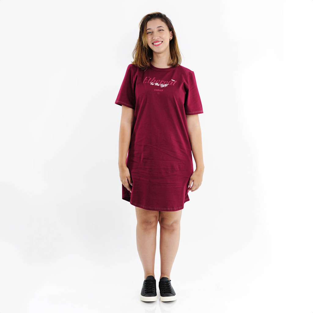 Vestido Colcci T-Shirt Dress Comfort Bordô – Feminino Vestido Colcci T-Shirt Dress Comfort Bordô – Feminino