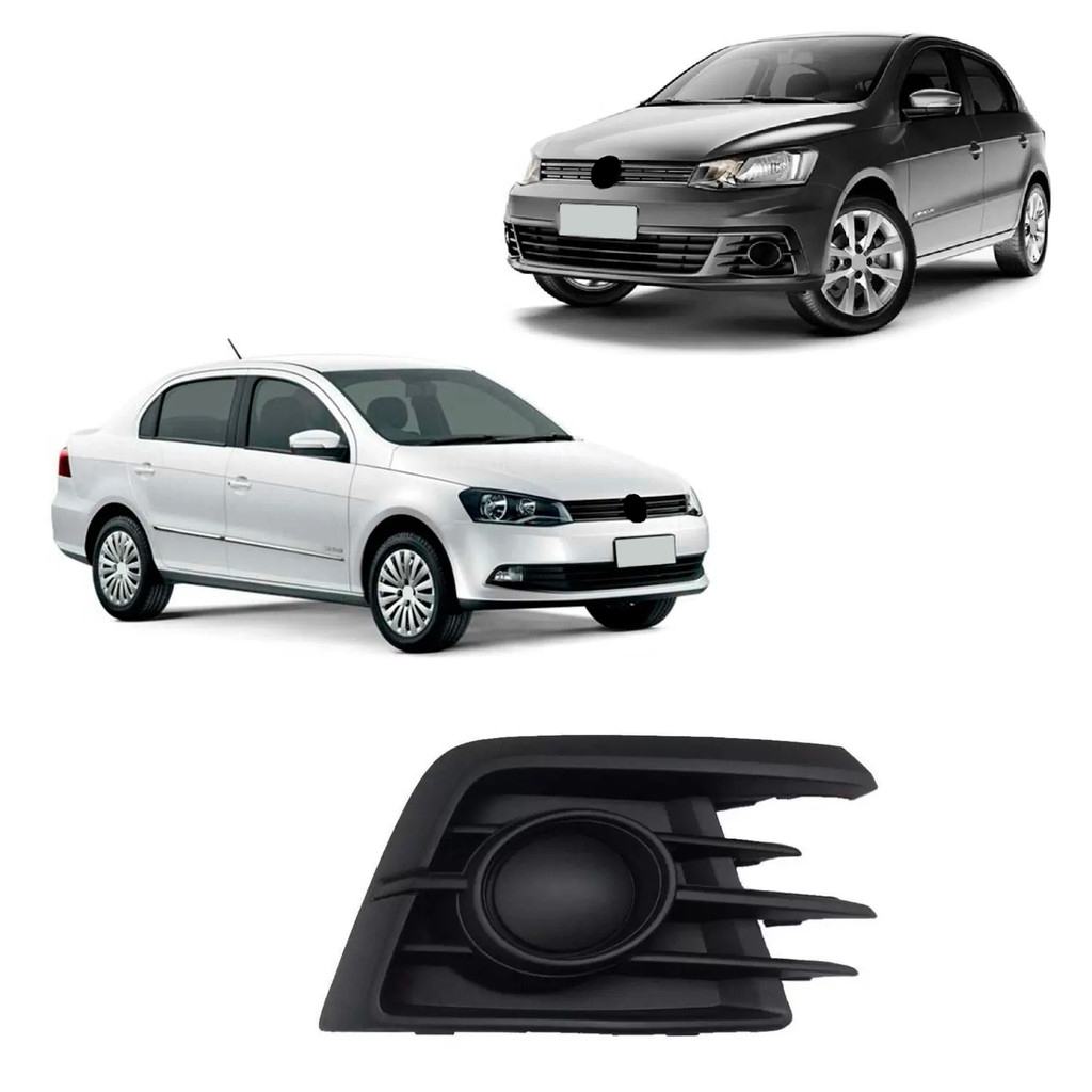 Grade Parachoque Gol Voyage G7 2016 Em Diante Preto Sem Furo Moldura Lado Direito Grade Parachoque Gol Voyage G7 2016 Em Diante Preto Sem Furo Moldura Lado Direito