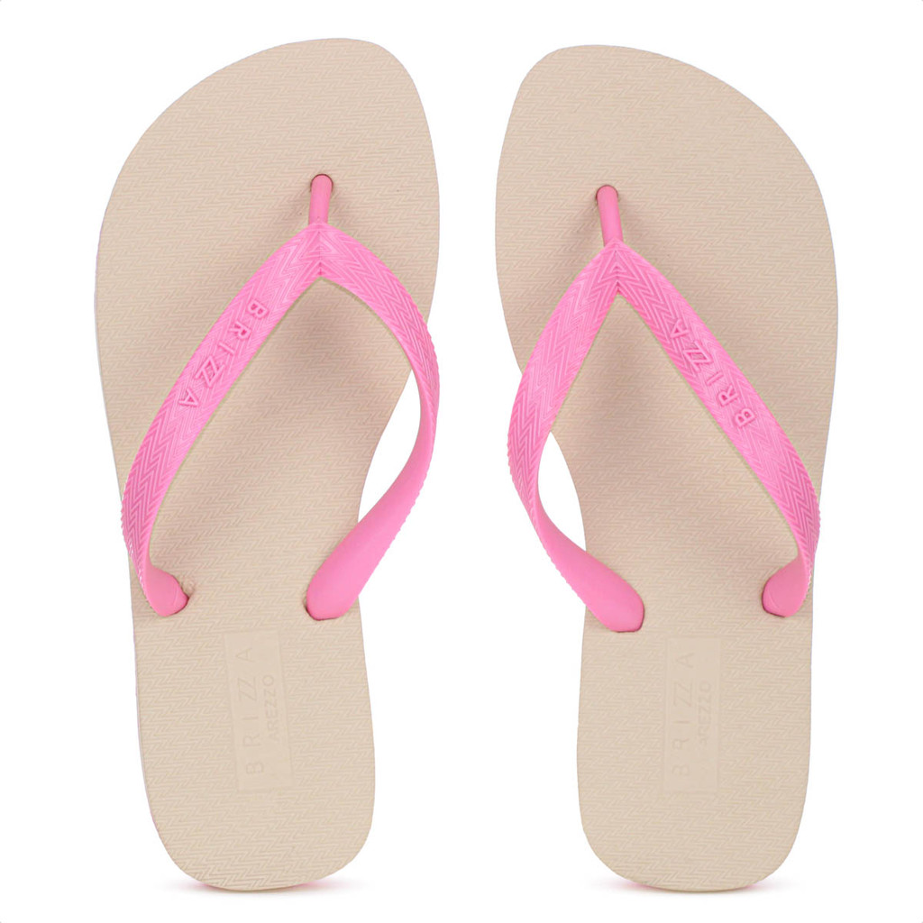 Chinelo Brizza Arezzo Tira Duo Bicolor Roma Basics Rosa – Feminino Chinelo Brizza Arezzo Tira Duo Bicolor Roma Basics Rosa – Feminino