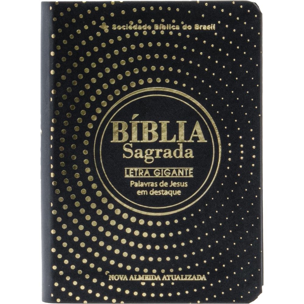 Bíblia Sagrada Pequena NAA | Letra Gigante | PJV | Couro Sintético | Preta