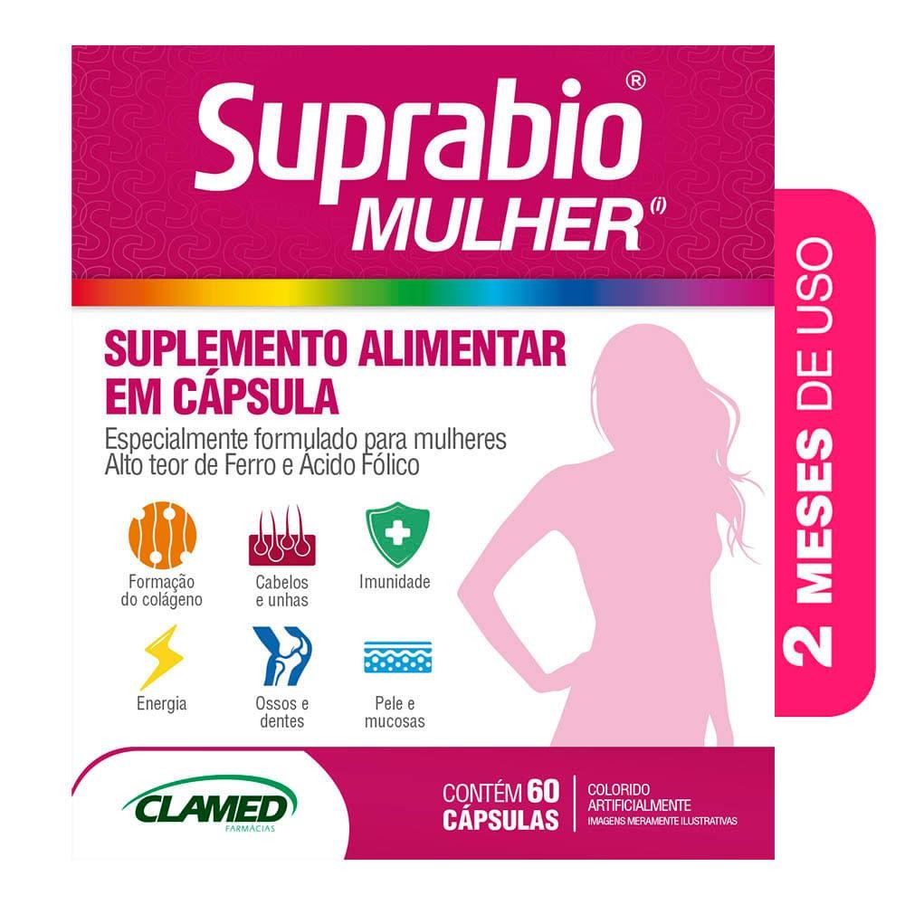 Suplemento Alimentar Suprabio Mulher c/ 60 Cápsulas Suplemento Alimentar Suprabio Mulher c/ 60 Cápsulas