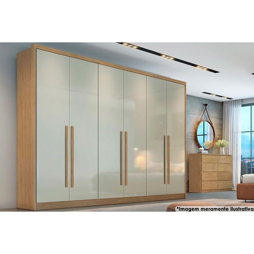Guarda Roupa Casal 6 Portas e 8 Gavetas Robust/Livorno Cumaru/Fendi – Novo Horizonte Guarda Roupa Casal 6 Portas e 8 Gavetas Robust/Livorno Cumaru/Fendi – Novo Horizonte