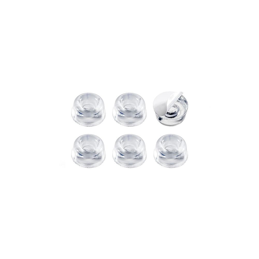 Silicone Adesivo Protetor Anti-Impacto Gota Transparente 20mm Aplik Ordene 6 Peças Silicone Adesivo Protetor Anti-Impacto Gota Transparente 20mm Aplik Ordene 6 Peças