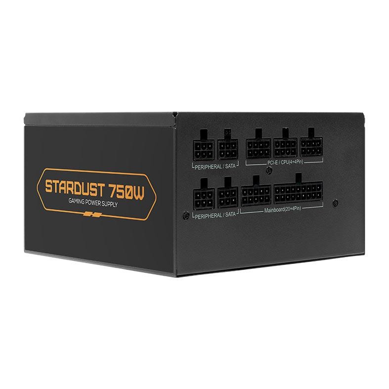 Fonte Pichau Stardust, 750W, Full Modular, 80 Plus Bronze, Preto, PG-ST750-BK01 Fonte Pichau Stardust, 750W, Full Modular, 80 Plus Bronze, Preto, PG-ST750-BK01
