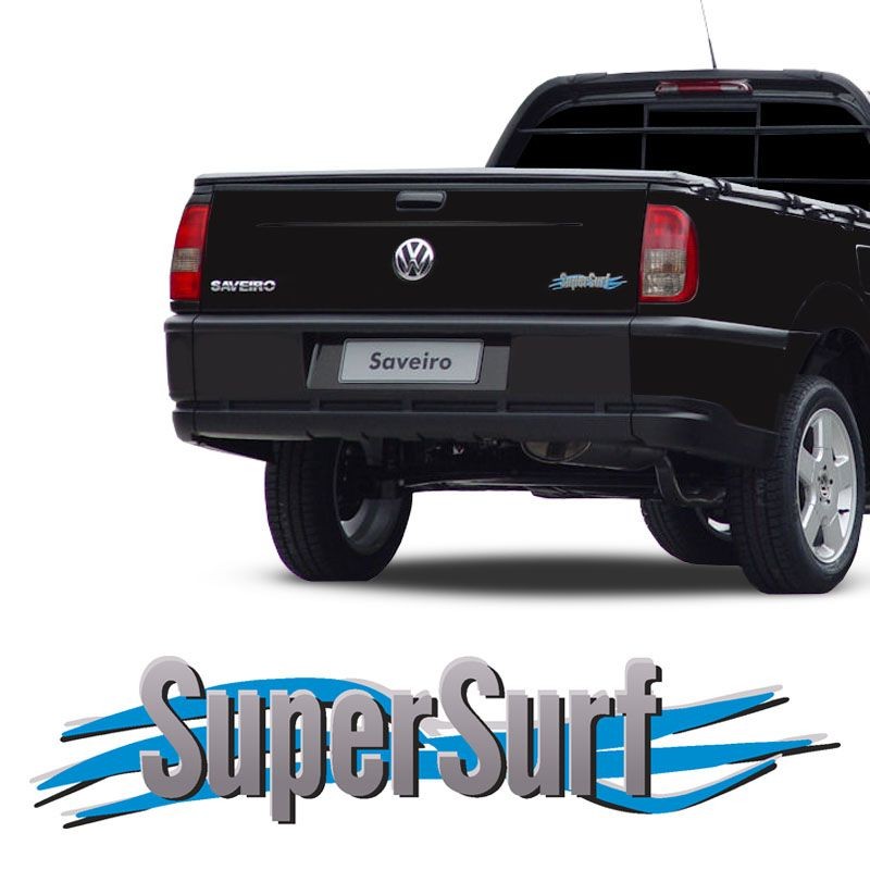 Adesivo Super Surf Saveiro Parati Gol 2003 Ate 2008 Cinza Adesivo Super Surf Saveiro Parati Gol 2003 Ate 2008 Cinza