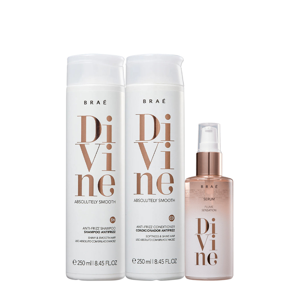 Kit Divine Shampoo Condicionador e Plume (3 produtos) Kit Divine Shampoo Condicionador e Plume (3 produtos)