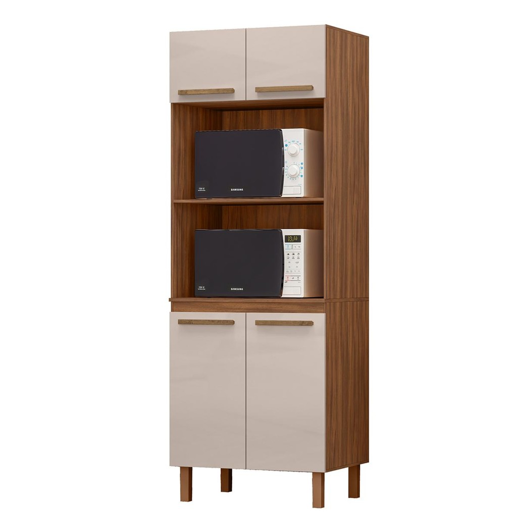 Paneleiro Pop Torre Quente 70cm com 4 Portas e 2 Nichos Paneleiro Pop Torre Quente 70cm com 4 Portas e 2 Nichos