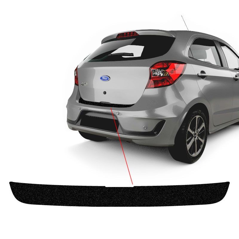 Soleira Do Porta-Malas Ka Hatch 2019 Adesivo Protetor Black Soleira Do Porta-Malas Ka Hatch 2019 Adesivo Protetor Black