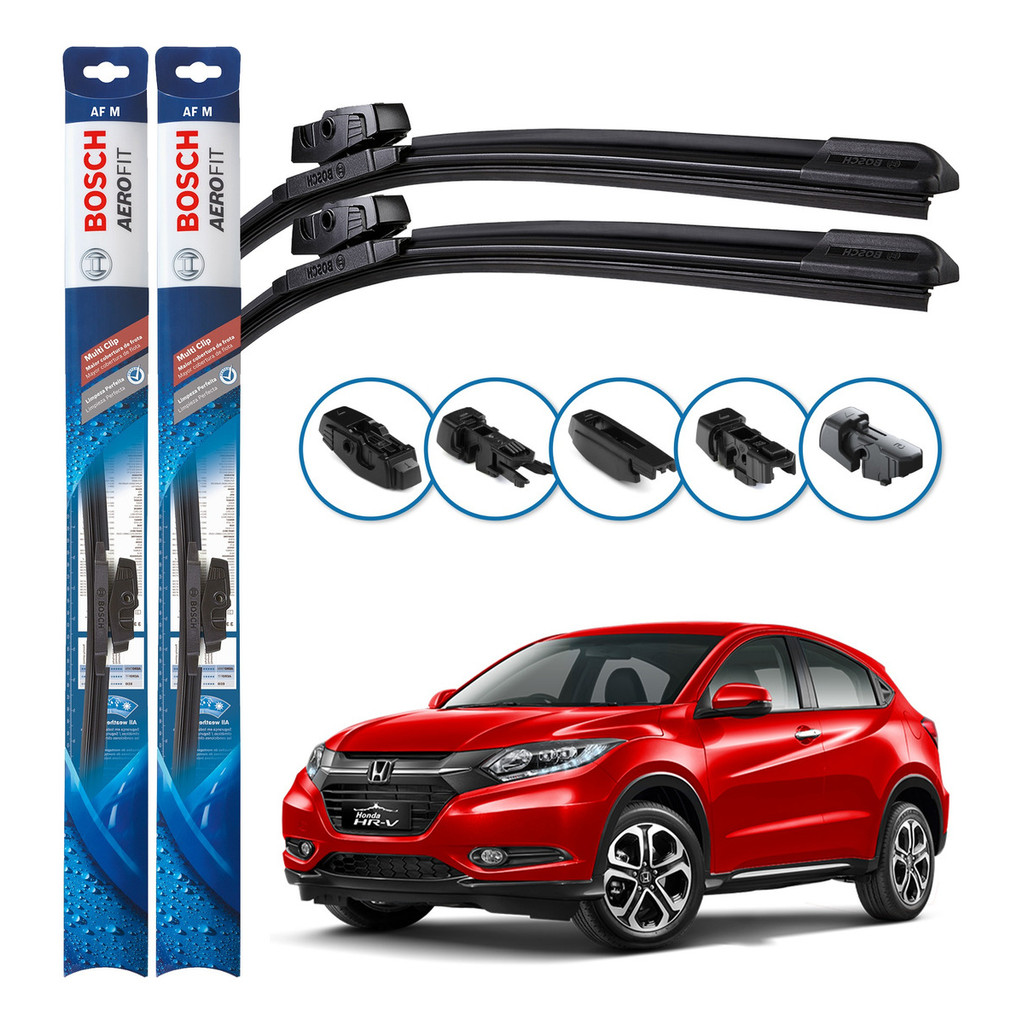 Par de Palhetas Limpador Parabrisa Multiclip Original Bosch Honda HR-V 2019 A 2022 Par de Palhetas Limpador Parabrisa Multiclip Original Bosch Honda HR-V 2019 A 2022