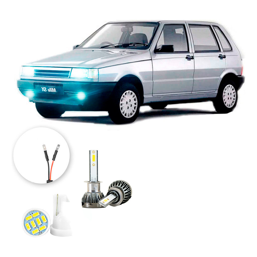 Ultra Led Nano 22000lm Fiat Uno 1991-2003 Farol Milha H1 Ultra Led Nano 22000lm Fiat Uno 1991-2003 Farol Milha H1