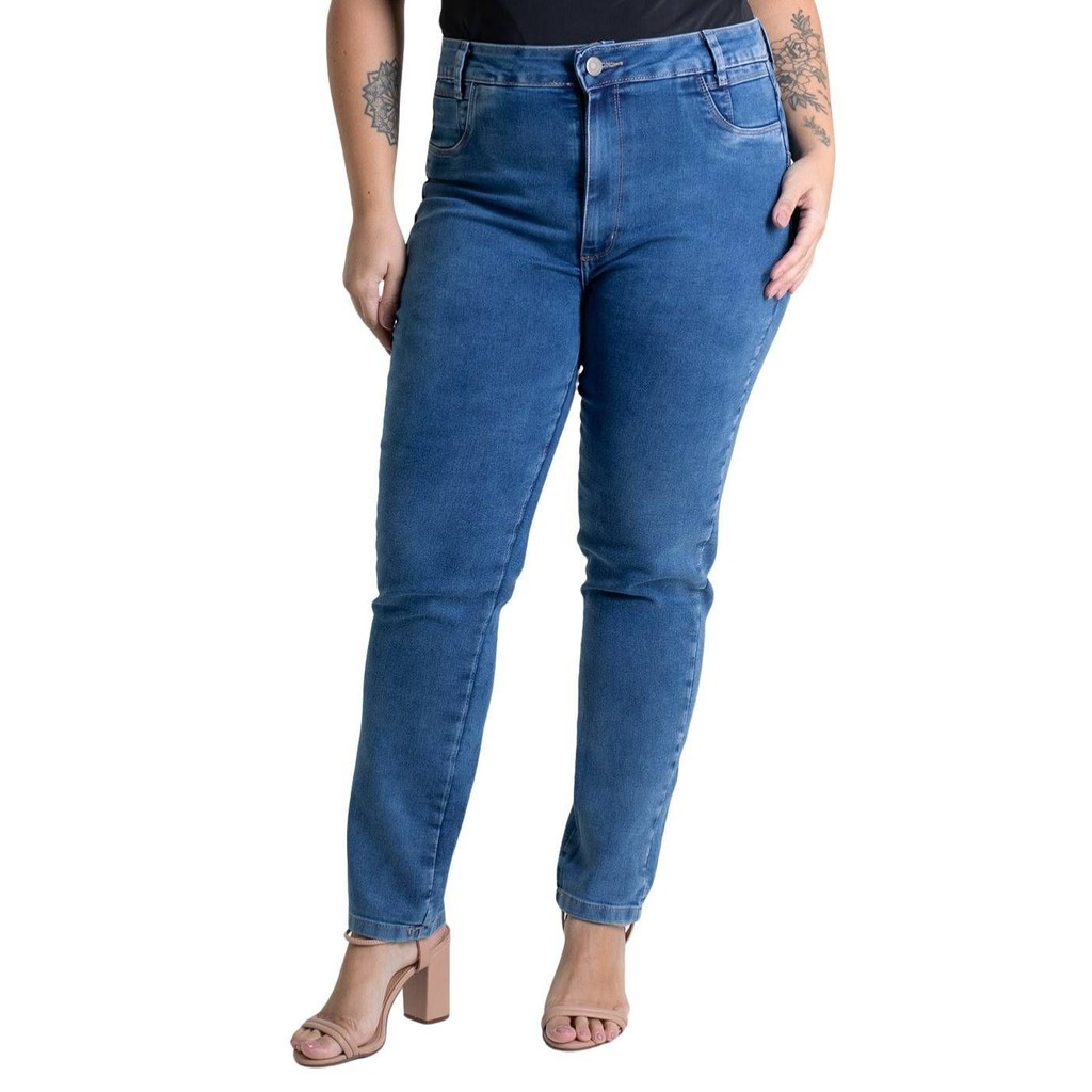 Calça Jeans Sawary Cigarrete Plus Size – 279392