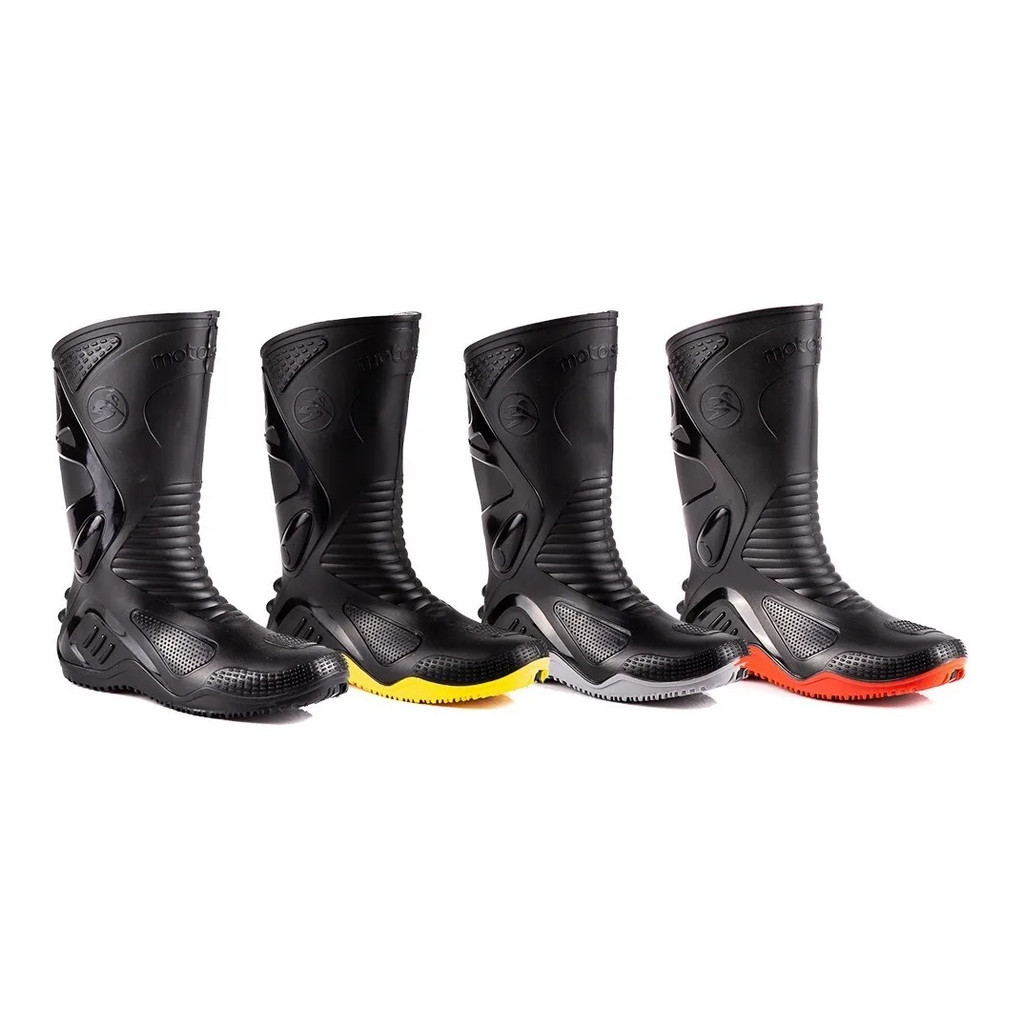 Bota PVC Cano Longo Alto Bracol Impermeável Galocha Antiderrapante Motoqueiro Chuva Trabalho Bota PVC Cano Longo Alto Bracol Impermeável Galocha Antiderrapante Motoqueiro Chuva Trabalho