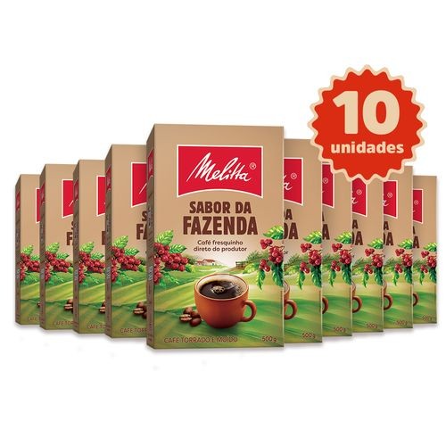 Kit Café Melitta Sabor da Fazenda – 10 Unidades 500g