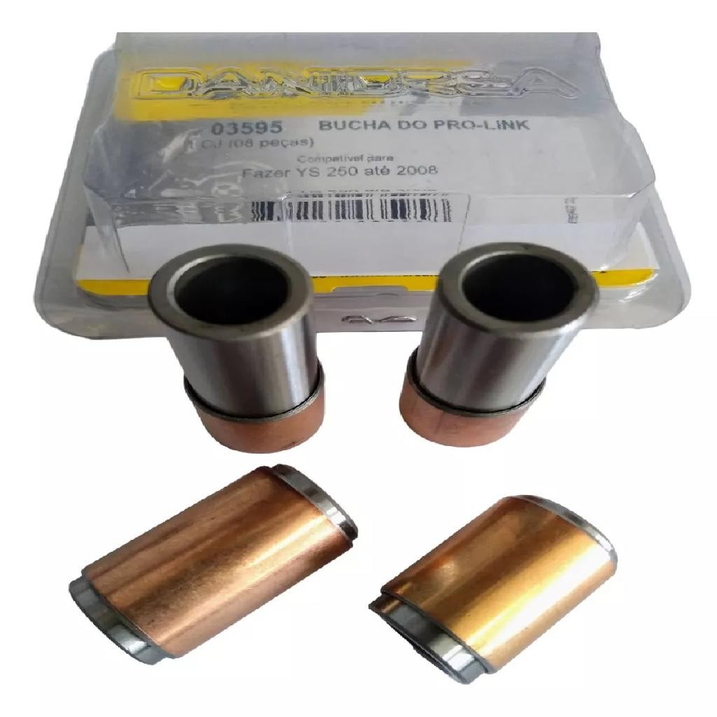 Bucha Pro Link Amortecedor Fazer YS 250 até 2008 Danidrea 3595 8 Pçs Bucha Pro Link Amortecedor Fazer YS 250 até 2008 Danidrea 3595 8 Pçs
