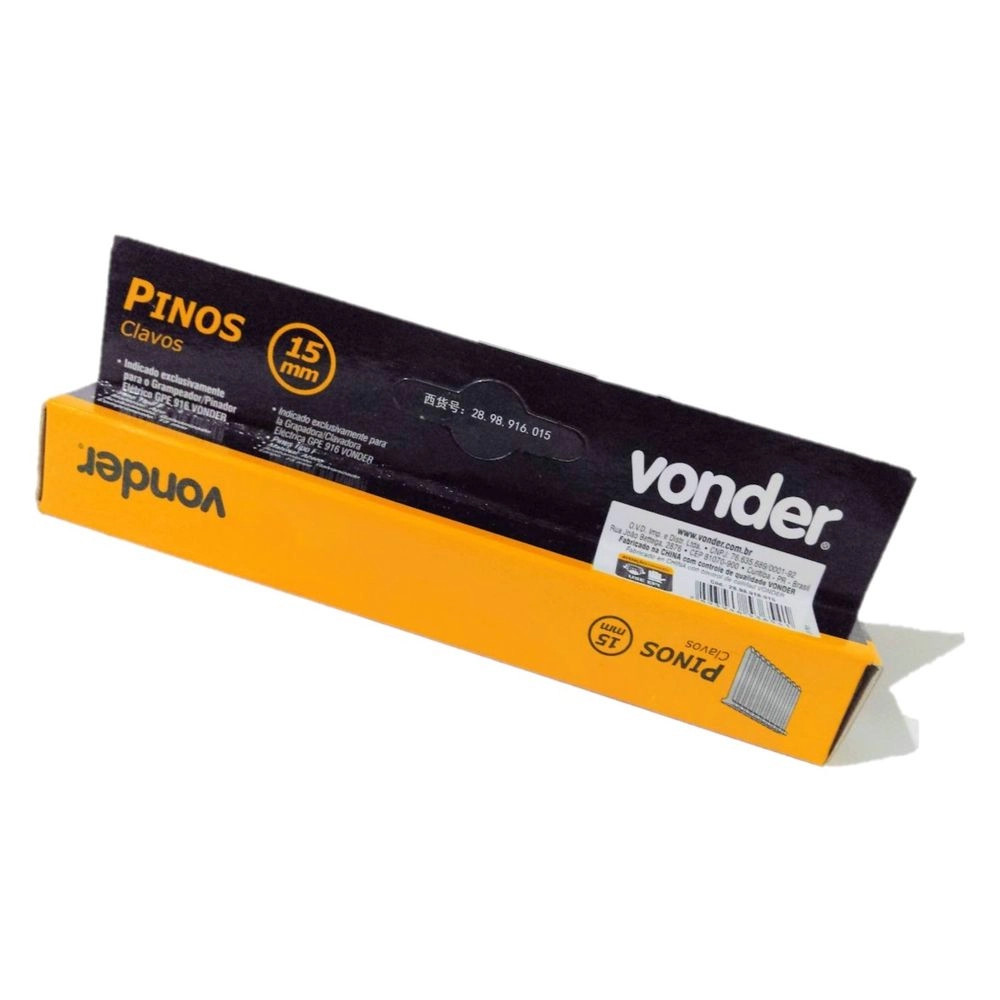 Pinos para Pinador 15mm para GPE-916 e GPE-168 Com 1000 Vonder – 28.98.916.015 Pinos para Pinador 15mm para GPE-916 e GPE-168 Com 1000 Vonder – 28.98.916.015