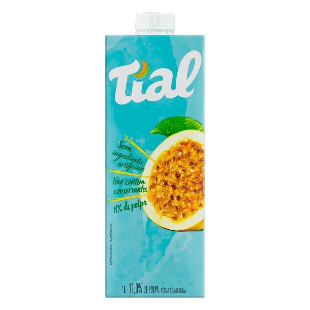 Suco Tial Néctar Maracujá 1L – Embalagem com 12 Unidades Suco Tial Néctar Maracujá 1L – Embalagem com 12 Unidades