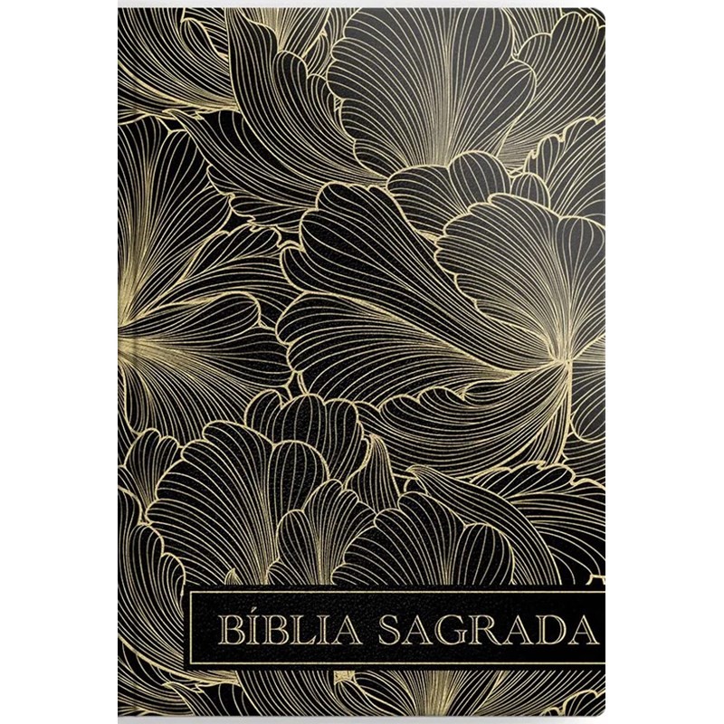 Bíblia Sagrada | ARC | Letra Grande | Capa Luxo Flor Preta Bíblia Sagrada | ARC | Letra Grande | Capa Luxo Flor Preta