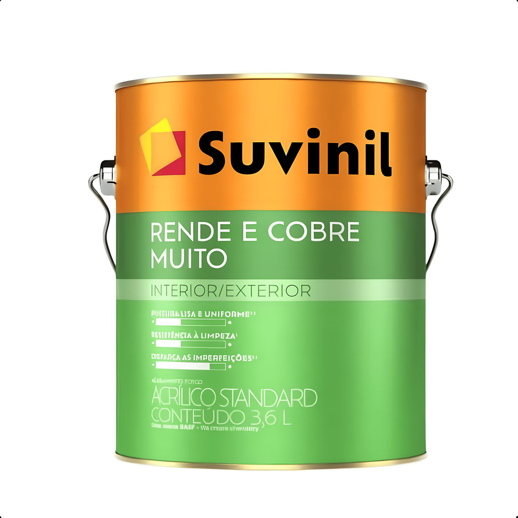 Tinta Acrílica Rende e Cobre Muito Suvinil 3,6l – Cores