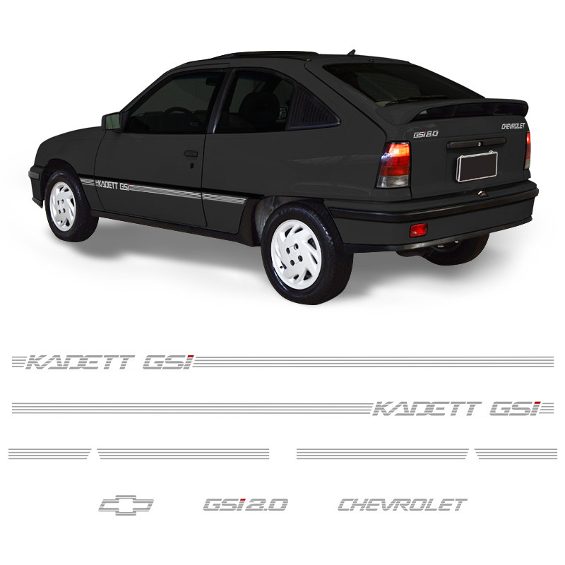 Faixa Kadett Gsi 2.0 1992 Ate 1998 Adesivo Cinza Chevrolet Faixa Kadett Gsi 2.0 1992 Ate 1998 Adesivo Cinza Chevrolet