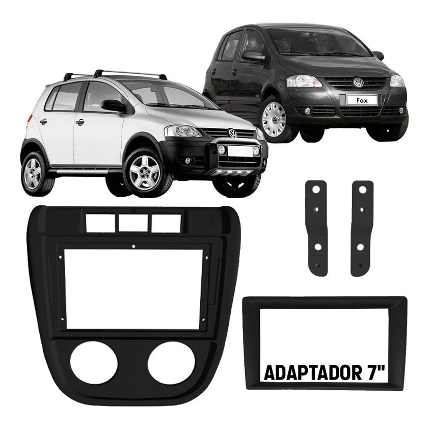 Moldura 2din Multimídia 9 Polegadas Volkswagen Fox/Crossfox G1 2003-2009