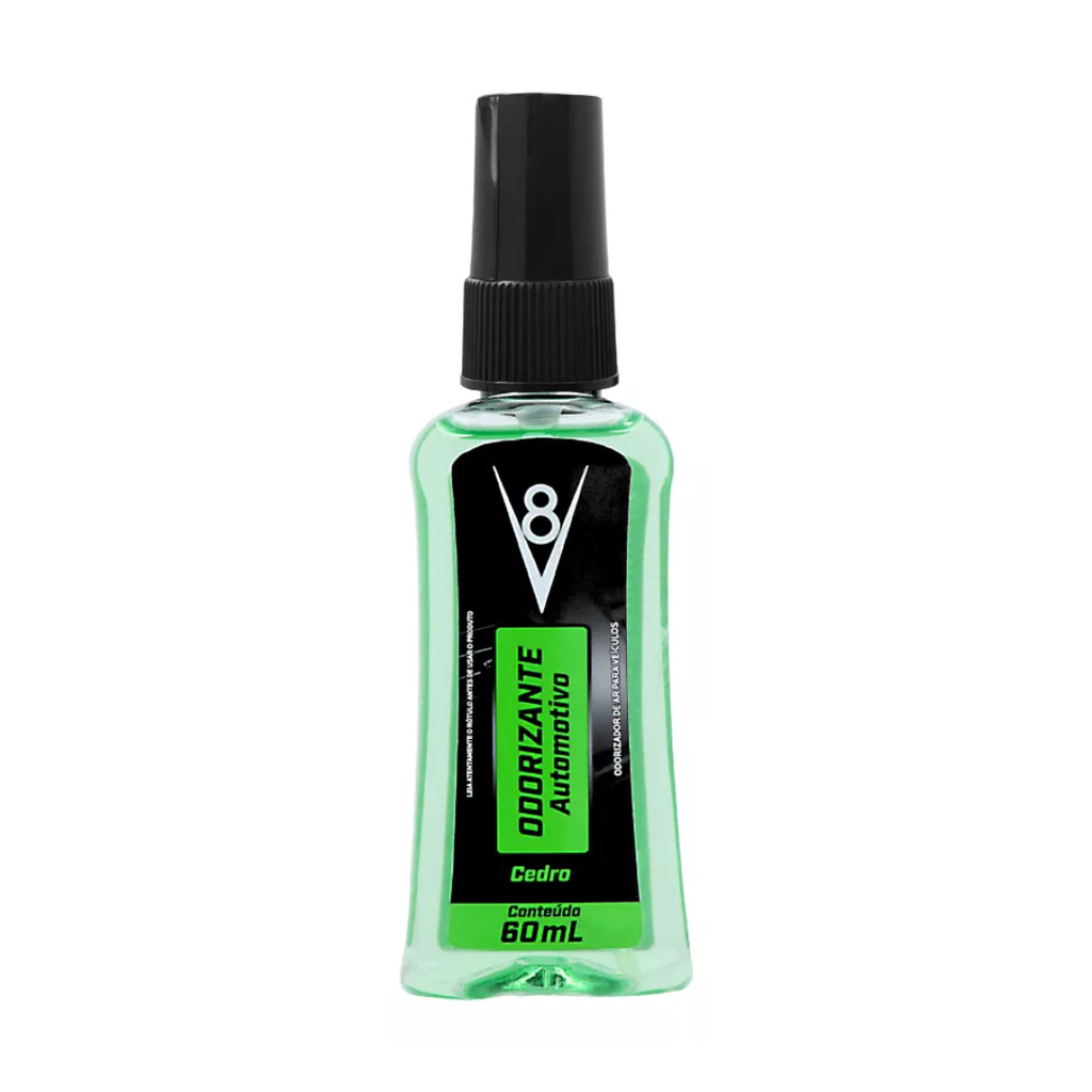 Odorizante Automotivo 60ML Cedro V8 – Suave e Agradável Odorizante Automotivo 60ML Cedro V8 – Suave e Agradável
