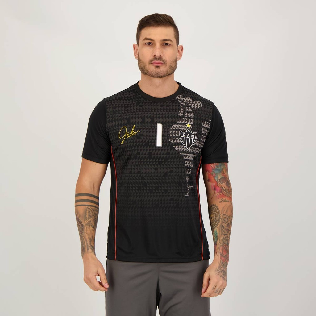 Camisa Atlético Mineiro One Victor Preta Camisa Atlético Mineiro One Victor Preta