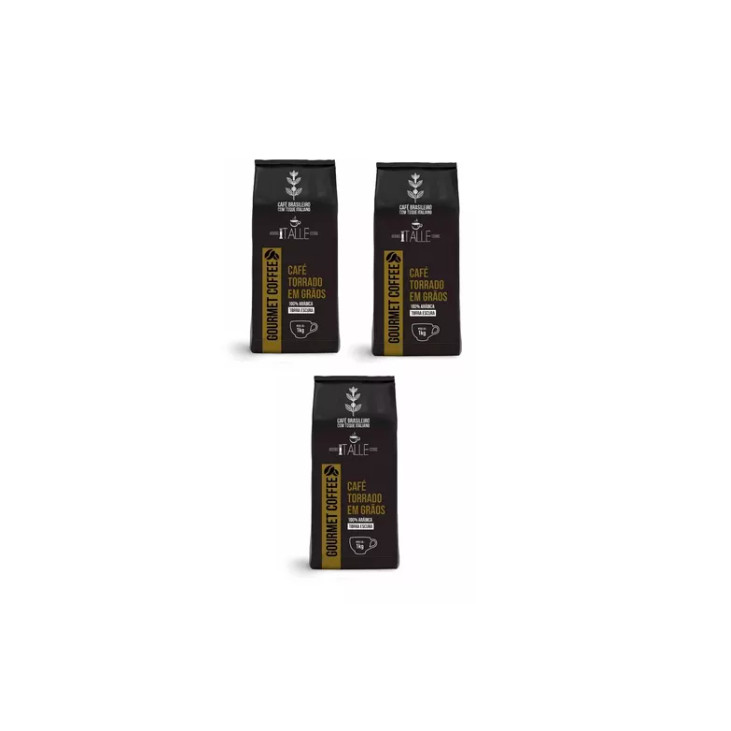 Cafe em Grãos Café Torrado Arábica Em Grãos 3kg Gourmet Cafe em Grãos Café Torrado Arábica Em Grãos 3kg Gourmet