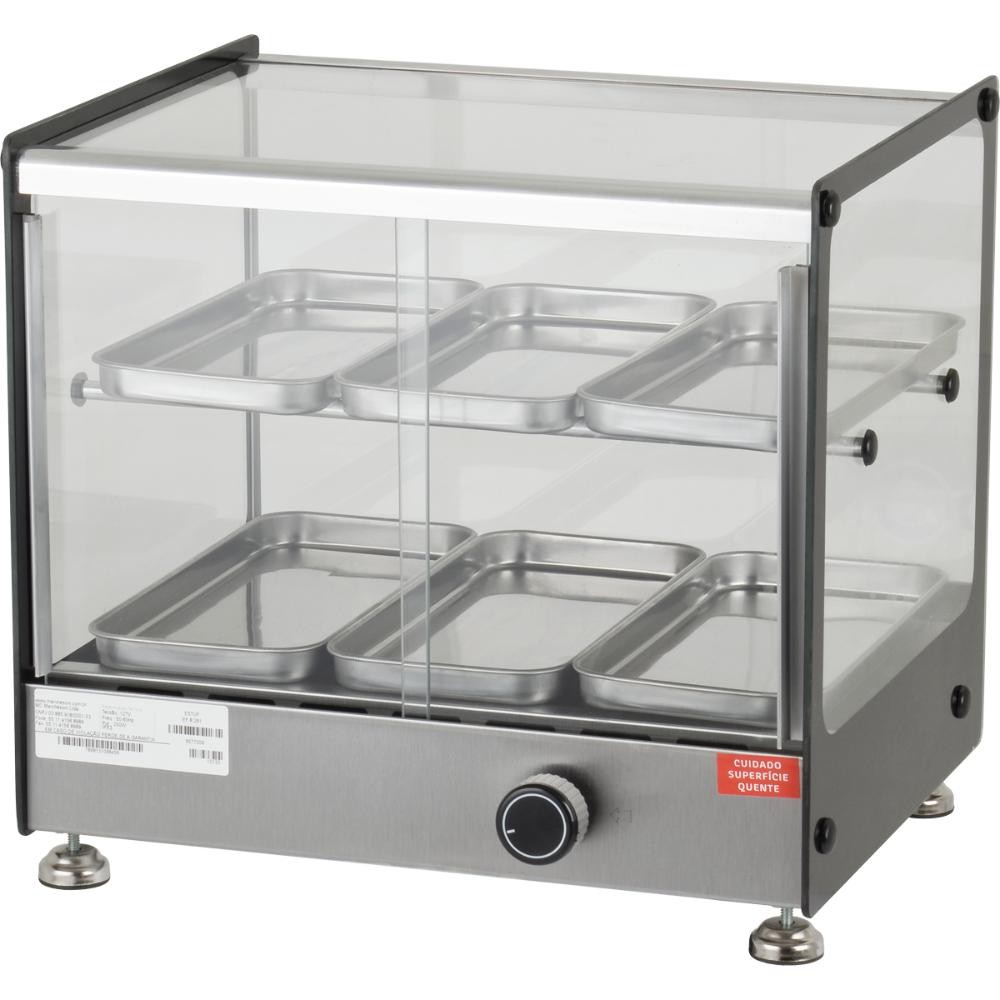 Estufa para Salgados 6 Bandejas Dupla Marchesoni Linha Ônix Inox 127V – EF.8.261 Estufa para Salgados 6 Bandejas Dupla Marchesoni Linha Ônix Inox 127V – EF.8.261