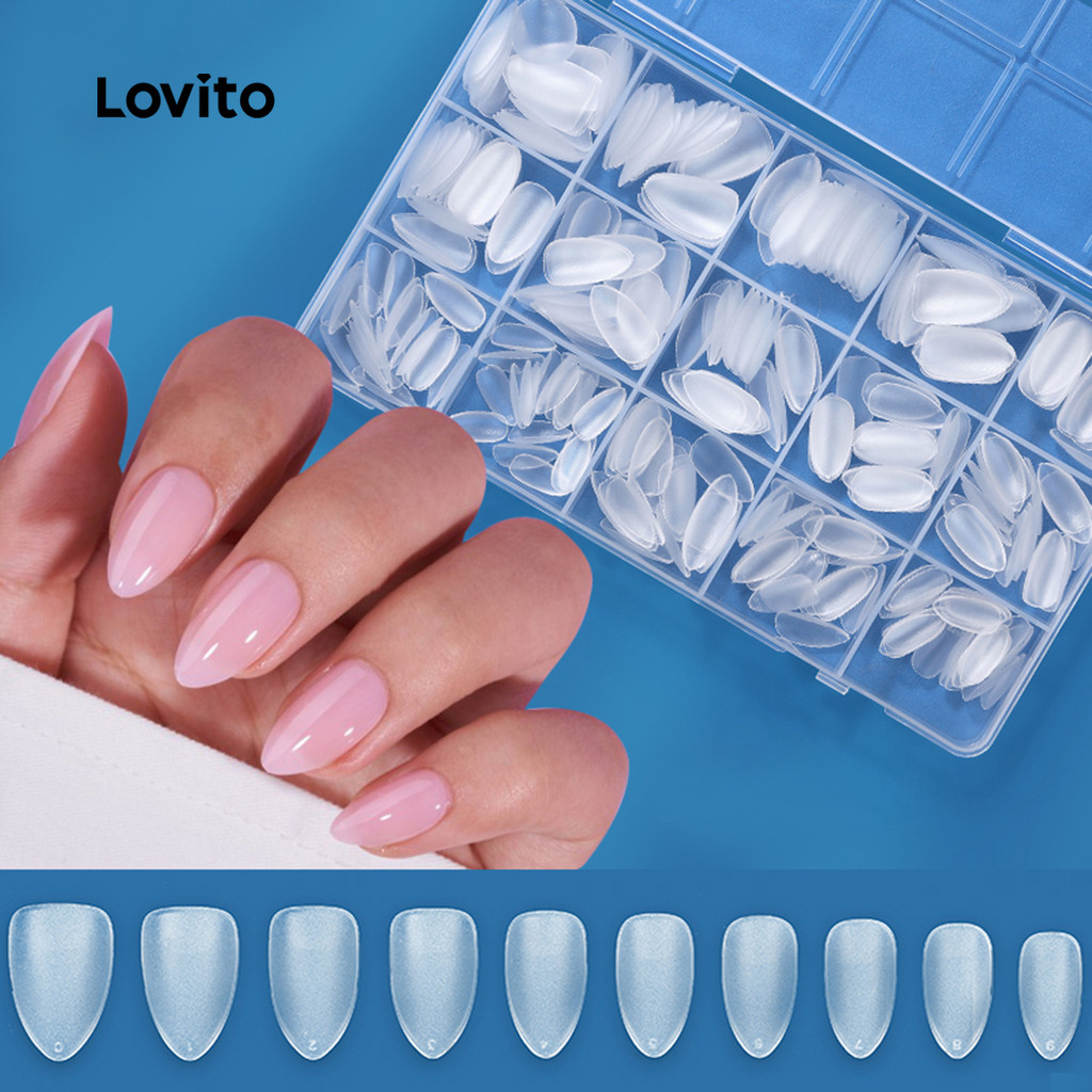 Lovito Unhas Casuais Lisas Sem Rastros Foscas Sem Polimento De Unhas Artificiais Para Mulheres LCS09160 Lovito Unhas Casuais Lisas Sem Rastros Foscas Sem Polimento De Unhas Artificiais Para Mulheres LCS09160