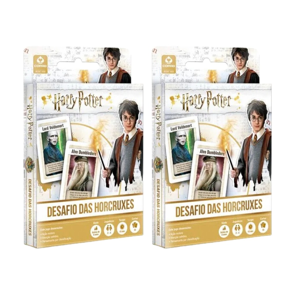 Kit 2 Jogo de Carta Harry Potter Desafio Das Horcruxes Copag Kit 2 Jogo de Carta Harry Potter Desafio Das Horcruxes Copag