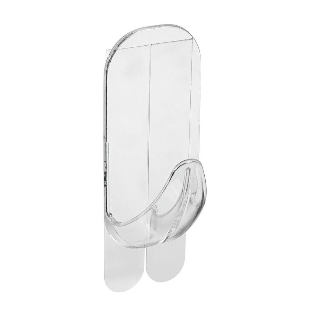 Gancho Adesivo Plástico Retangular Grande Cristal Aplik Ordene 1 Peça Gancho Adesivo Plástico Retangular Grande Cristal Aplik Ordene 1 Peça