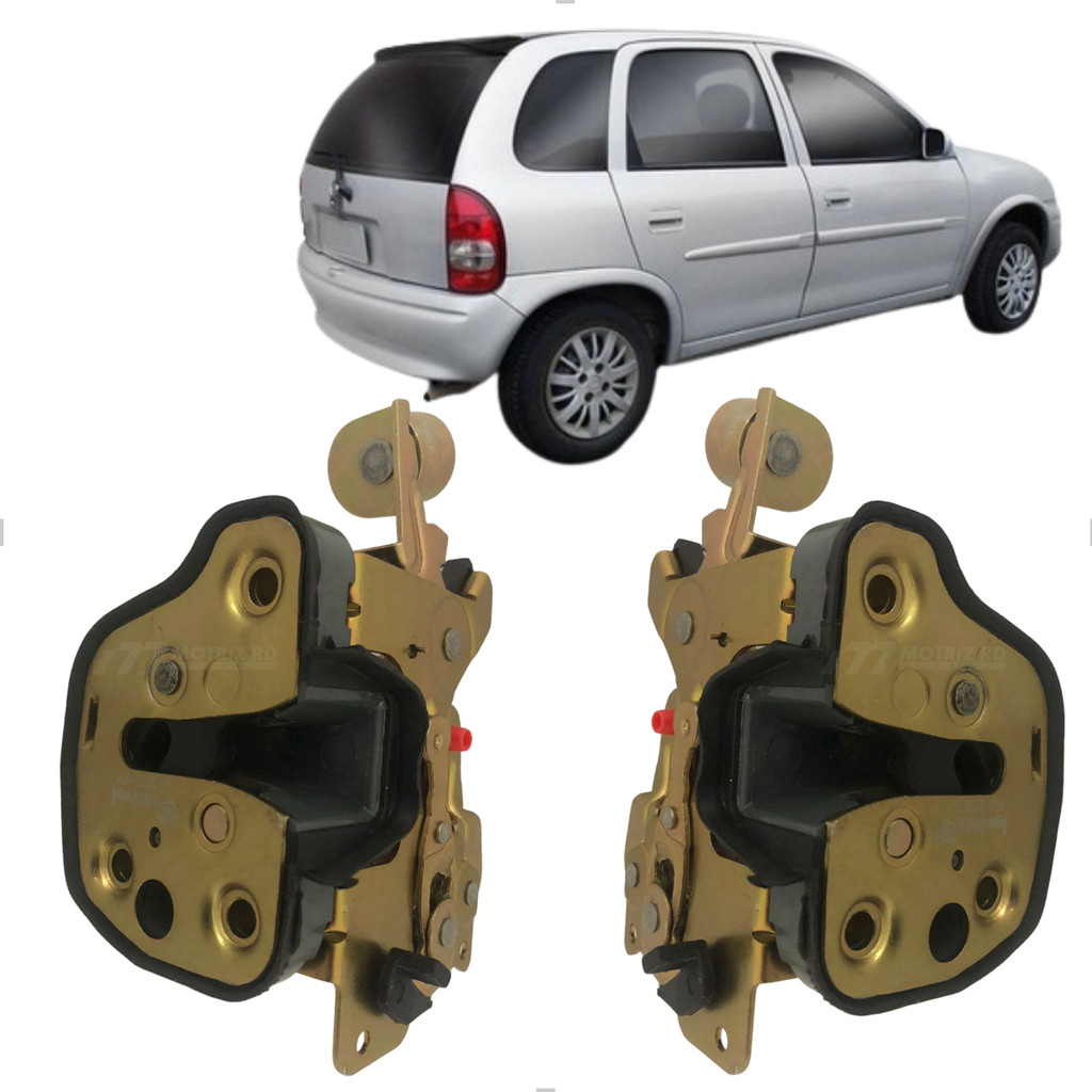 Par Fechadura Corsa Wind Porta Traseira 1994 1995 Até 2002